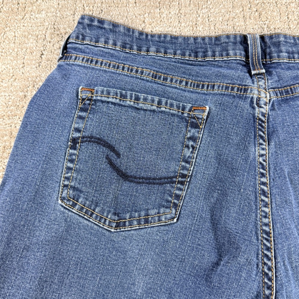 Signature by Levi Strauss Jeans Women 18 Medium Blue Bootcut Mid Rise Stretch - Picture 6 of 12